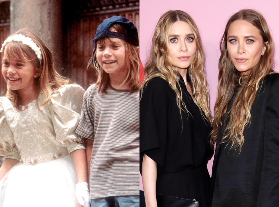 child stars then & now, Mary-kate Olsen, Ashley Olsen