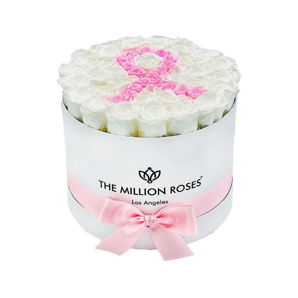 <p><a href="https://go.redirectingat.com?id=74968X1596630&url=https%3A%2F%2Fthemillionroses.com%2Fproducts%2Fsupreme-white-box-pink-ribbon-edition-white-baby-pink-roses&sref=https%3A%2F%2Fwww.elle.com%2Ffashion%2Fshopping%2Fg41427524%2Fbreast-cancer-awareness-month-products%2F" rel="nofollow noopener" target="_blank" data-ylk="slk:Shop Now;elm:context_link;itc:0;sec:content-canvas" class="link ">Shop Now</a></p><p>Supreme White Box, Pink Ribbon Edition </p><p>themillionroses.com</p><p>$390.00</p>