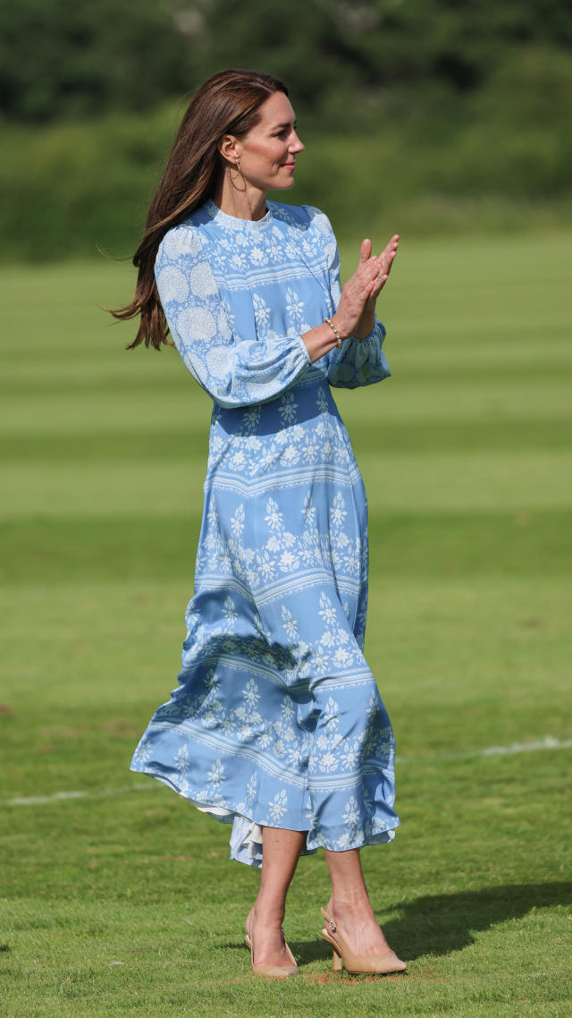 Kate Middleton wears bold green pussybow blouse in new 'Shaping Us