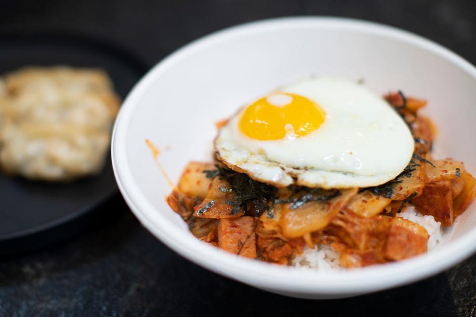 Spam + kimchi at Koso Hae