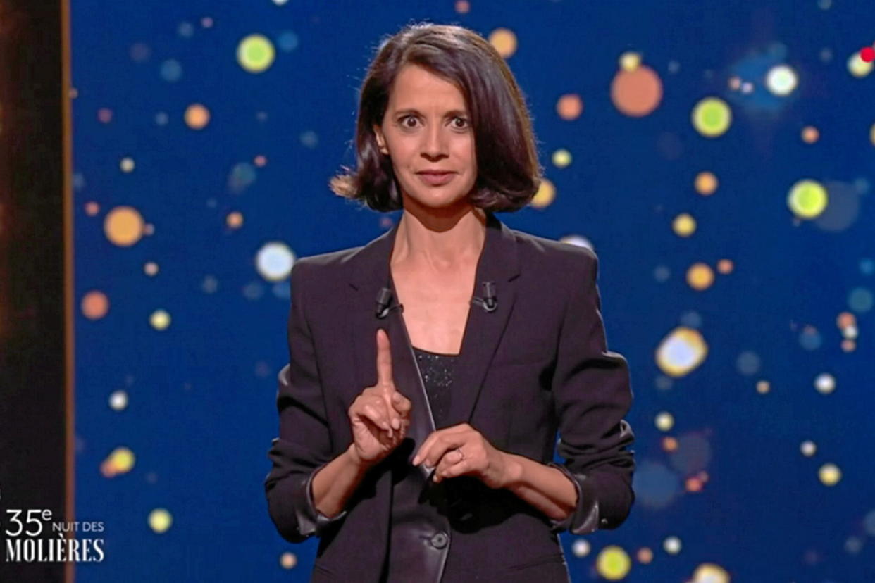Sophia Aram à la cérémonie des Molières, le 6 mai 2024 (capture d'écran)  - Credit:France 2