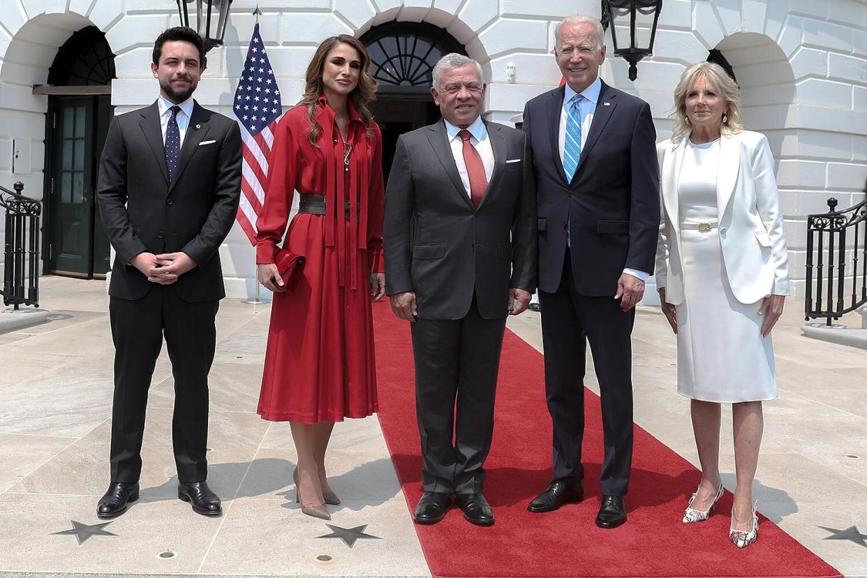 Queen Rania &amp; King Abdullah II of Jordan with Joe and Jill Biden