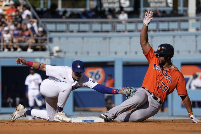 Dodgers rally to beat Astros 8-7 after Houston reliever Stanek called for  balk in 8th