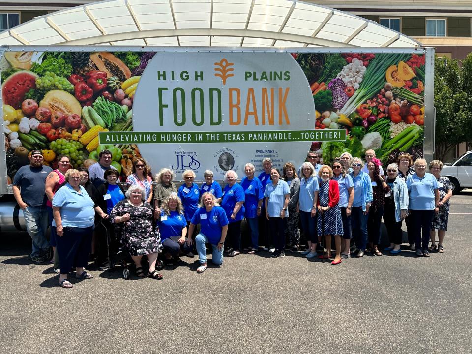 The High Plains Food Bank unveiled its new truck for its seniors program Friday after recieving a $69,000 donation from the Jane Phillips Society in August.