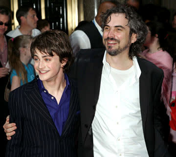 Daniel Radcliffe and director Alfonso Cuaron at the New York premiere of Warner Brothers' Harry Potter and the Prisoner of Azkaban