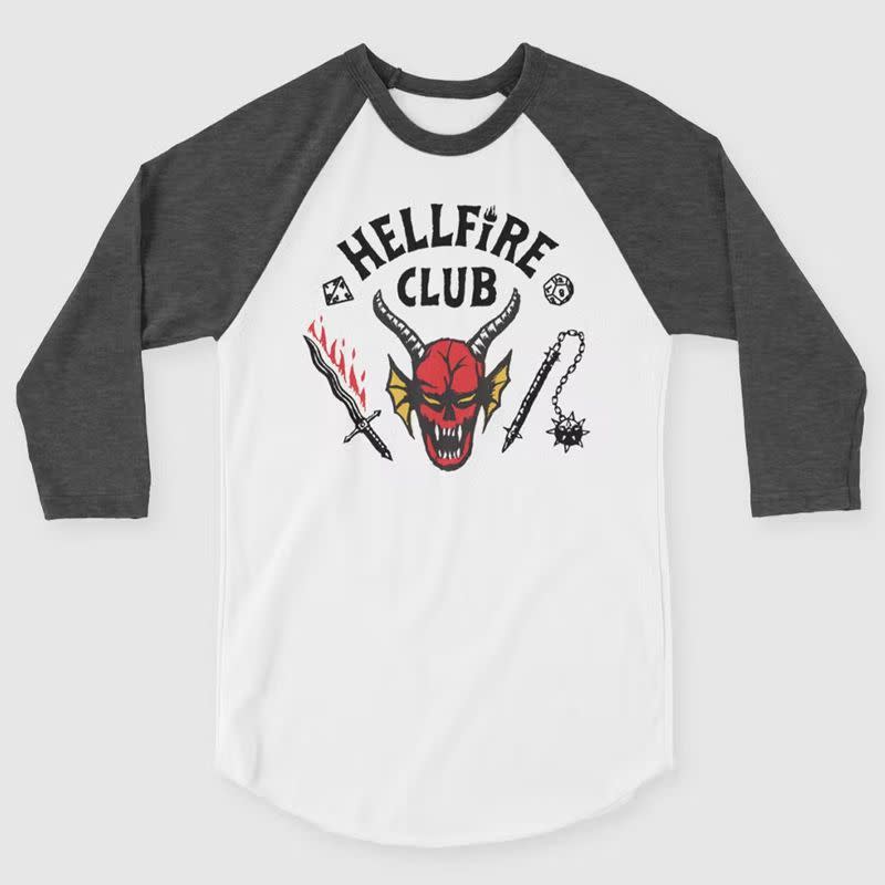 Hellfire Club Logo Raglan Baseball Shirt