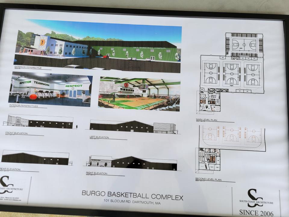 A look at the design for the Burgo Basketball Complex.