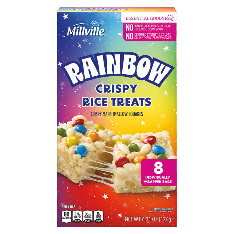 Millville Rainbow Crispy Rice Treats<p>Aldi</p>