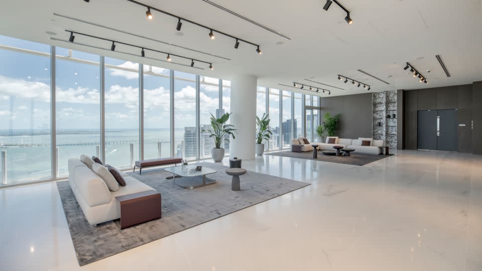 A view of the interior of the building. - Aston Martin Residences Miami