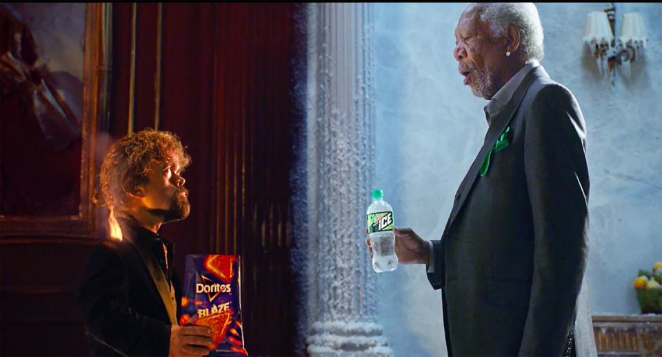 Peter Dinklage and Morgan Freeman for Doritos and Mountain Dew