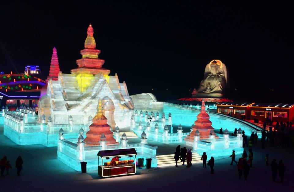 34th Annual Harbin Ice Festival kicks off in style