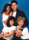 <p><em>Loverboy</em> from 1989, with Kirstie Alley, Patrick Dempsey, Carrie Fisher, and Kim Miyori. (Photo: Everett Collection)</p>