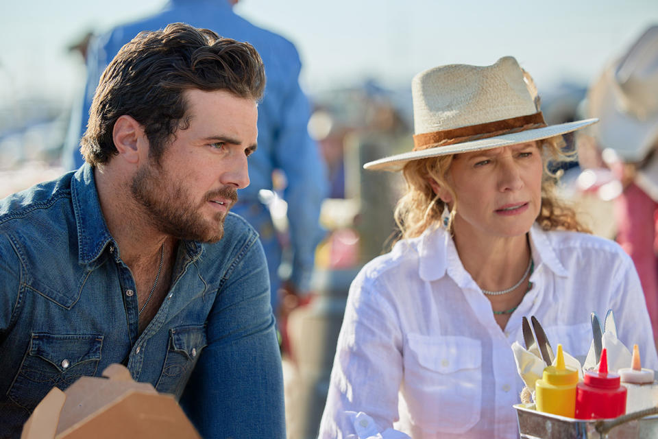 Beau Mirchoff, Nancy Travis, cast of Ride television show