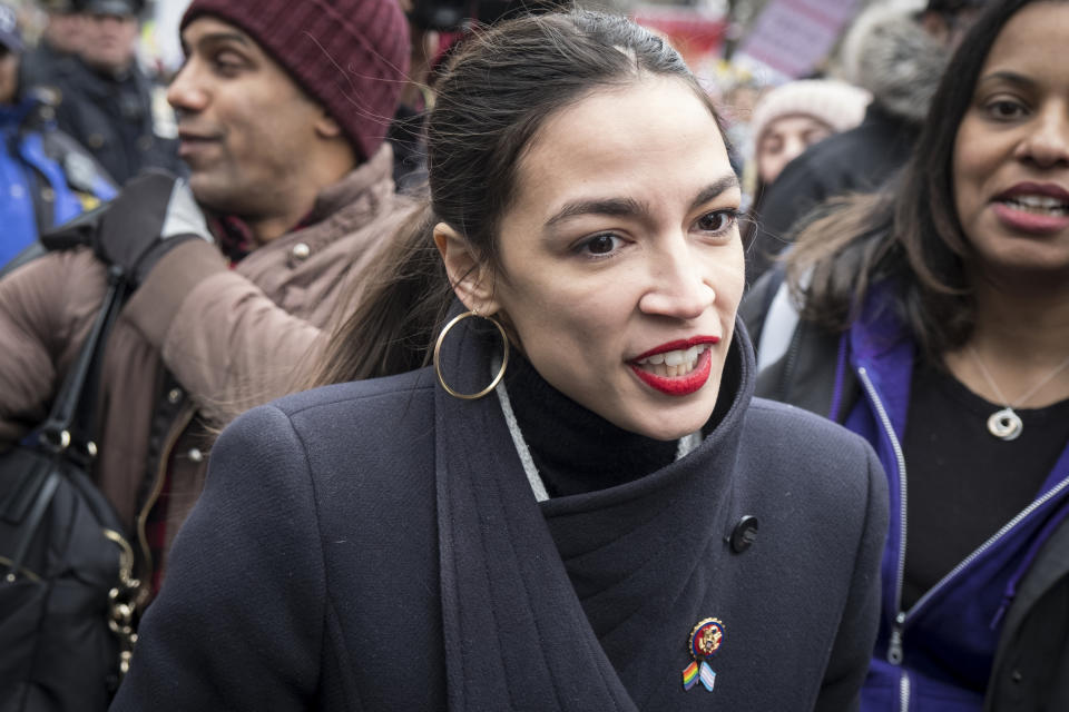 Alexandria Ocasio-Cortez has said that Trump and she “use social media very differently.” (Photo: Ira L. Black/Corbis via Getty Images)