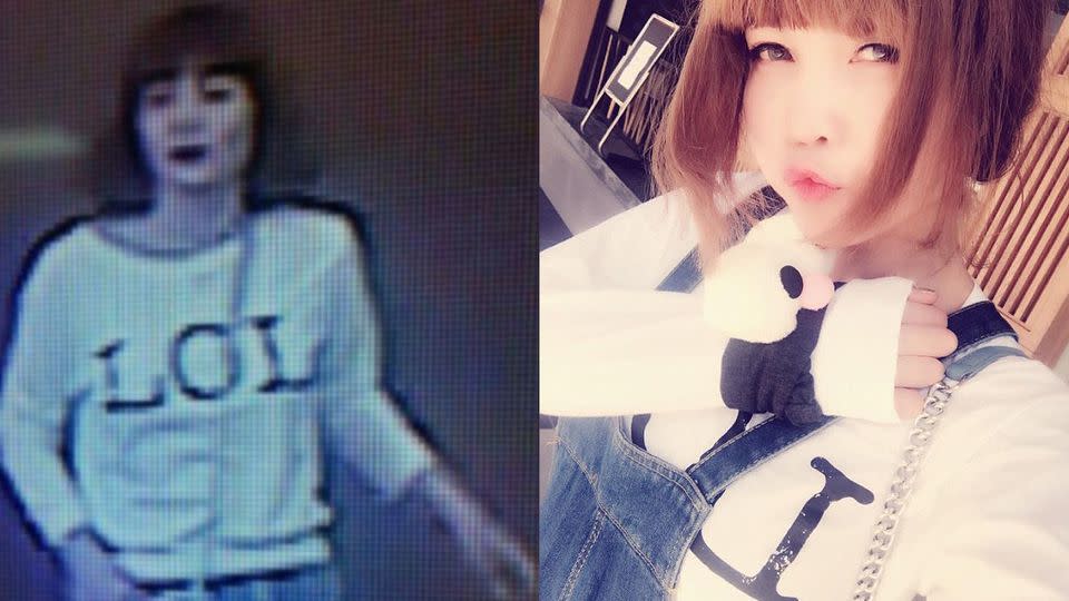 Images have emerged of Doan Thi Huong, the woman accused of murdering Kim Jong-nam, wearing the same t-shirt she was pictured in on CCTV. Source: Facebook