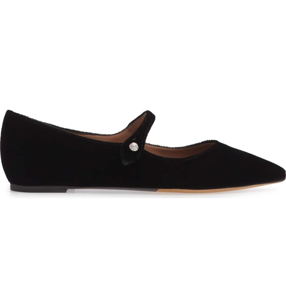 <em><strong>Shop Now:</strong> Tabitha Simmons Hermione Mary Jane Flat, $695. <a rel="nofollow noopener" href="https://shop.nordstrom.com/s/tabitha-simmons-hermione-mary-jane-flat-women/4969624?origin=keywordsearch-personalizedsort&breadcrumb=Home%2FAll%20Results&color=black%20velvet" target="_blank" data-ylk="slk:nordstrom.com;elm:context_link;itc:0;sec:content-canvas" class="link ">nordstrom.com</a>.</em>