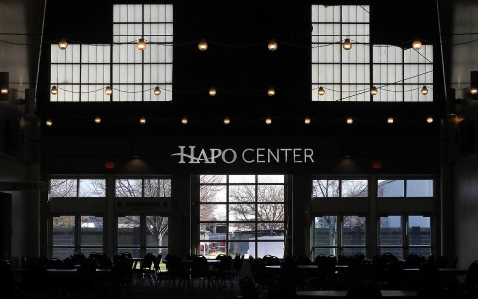 The atrium area of the HAPO Center at 6600 Burden Blvd. in Pasco.