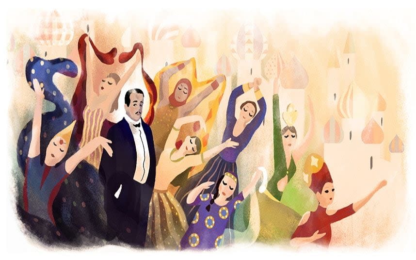 Sergei Diaghilev's  145th birthday celebrated in a Google Doodle - Google 