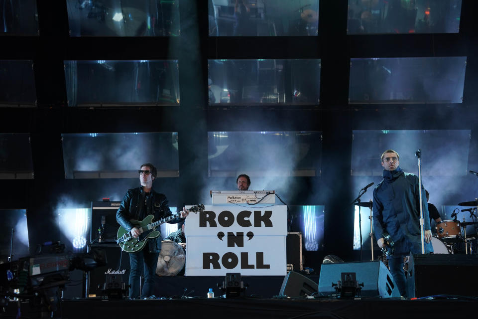 Liam Gallagher performing at Reading in 2017. (PA)