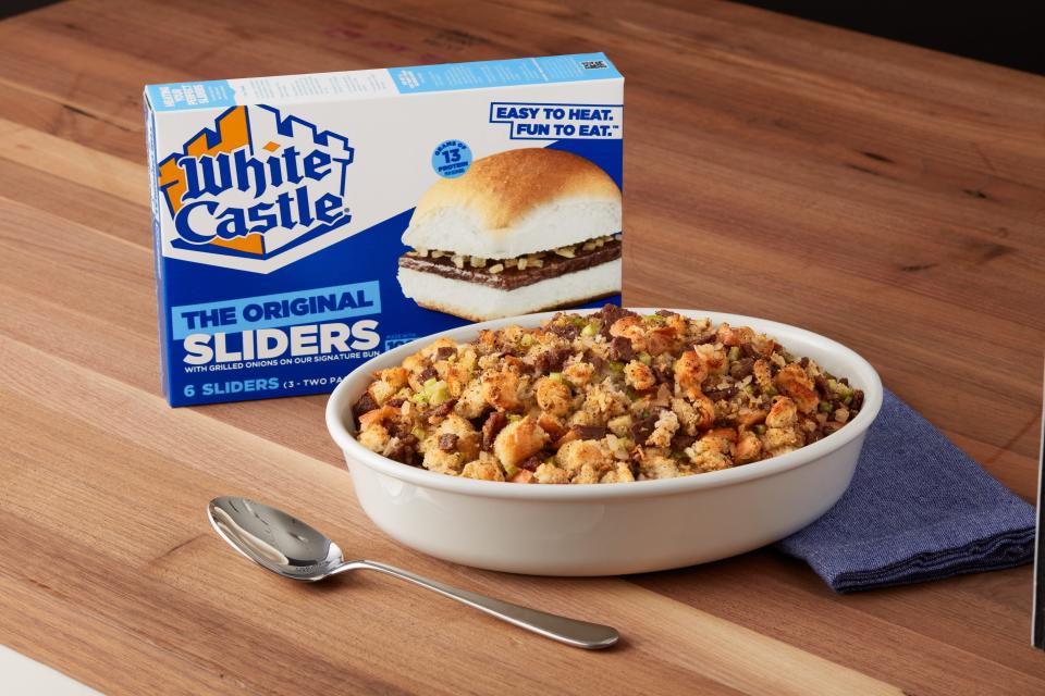 White Castle’s Original Slider Stuffing is made with - you guessed it - White Castle Sliders.