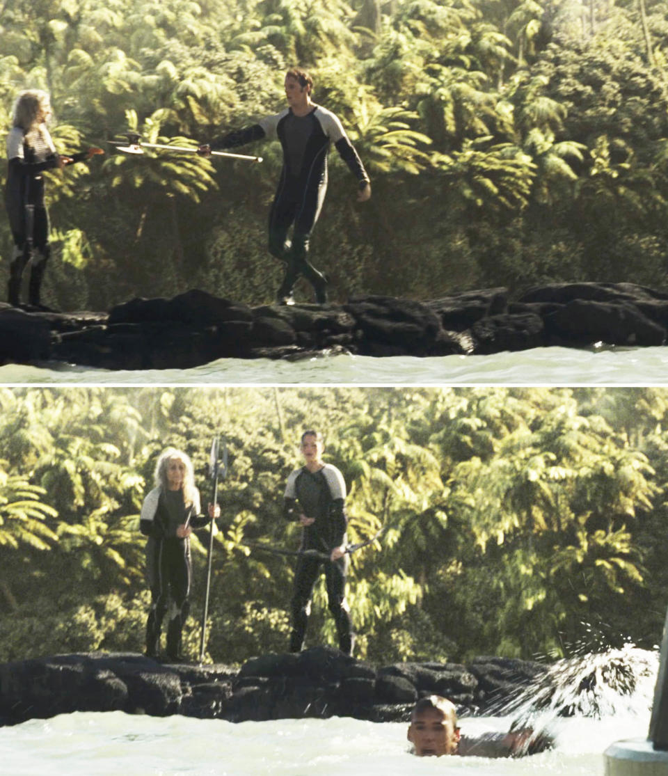 Screenshots from "Catching Fire"