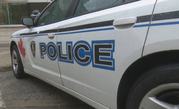 A Windsor police cruiser is shown outside headquarters on Jan. 5, 2021. (Dan Taekema/CBC - image credit)