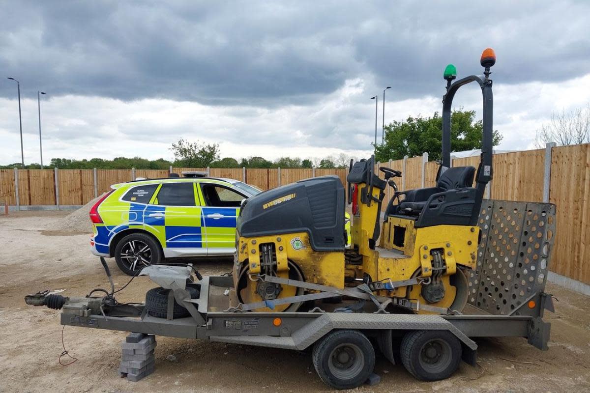 Recovered - Essex Police recovered a stolen road roller <i>(Image: Essex Police)</i>