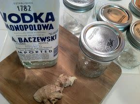 Ginger infused vodka