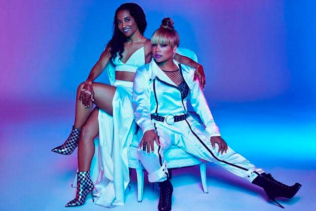 TLC's Rozonda "Chilli" Thomas (left) and Tionne "T-Boz" Watkins are hitting the road in fall 2021 to celebrate their 1994 album, "CrazySexyCool."