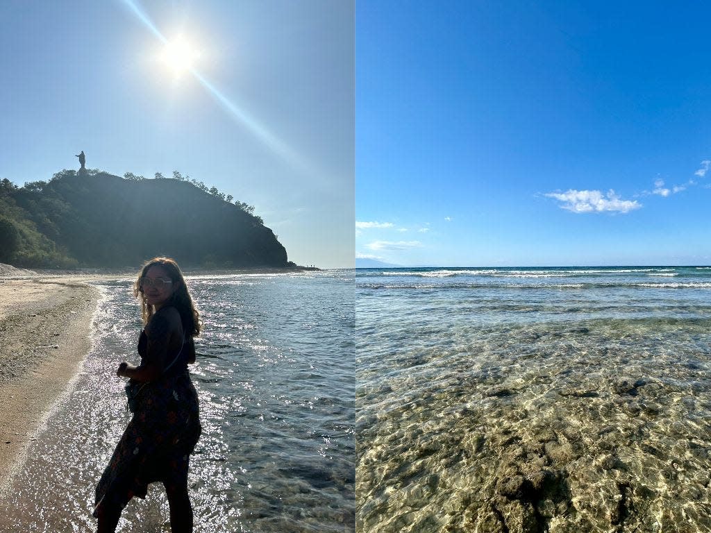 Woman on the beach in Timor-Leste