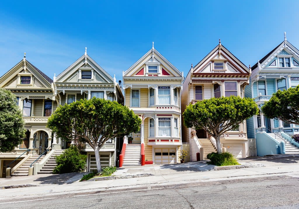 The ‘Painted Ladies' of San Francisco, colourful and historic Victorian houses (Getty Images/iStockphoto)