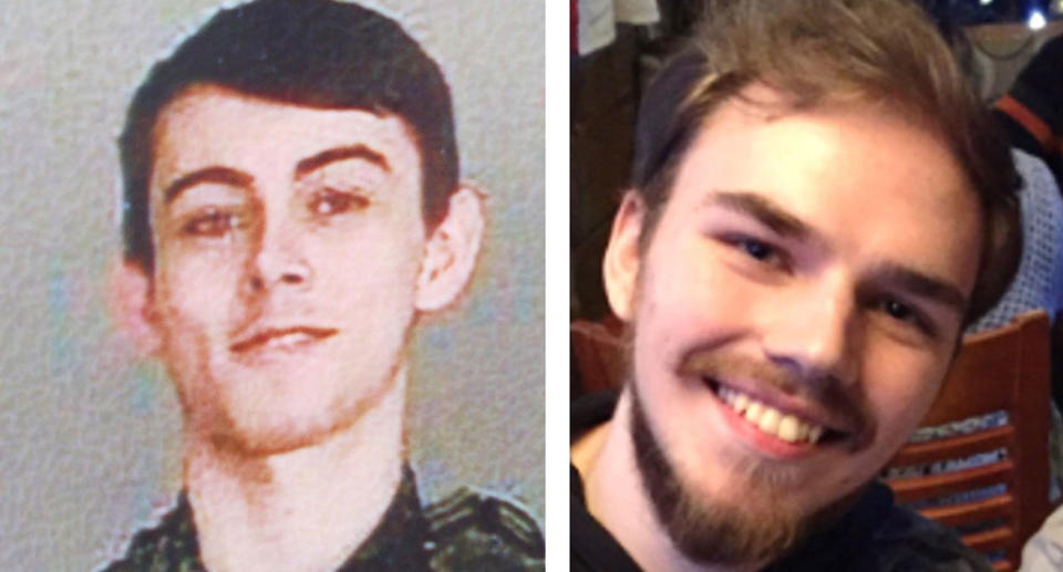 Canadian murder suspects Bryer Schmegelsky and Kam McLeod.