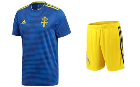 Sweden 2018 World Cup away kit - Credit: Adidas