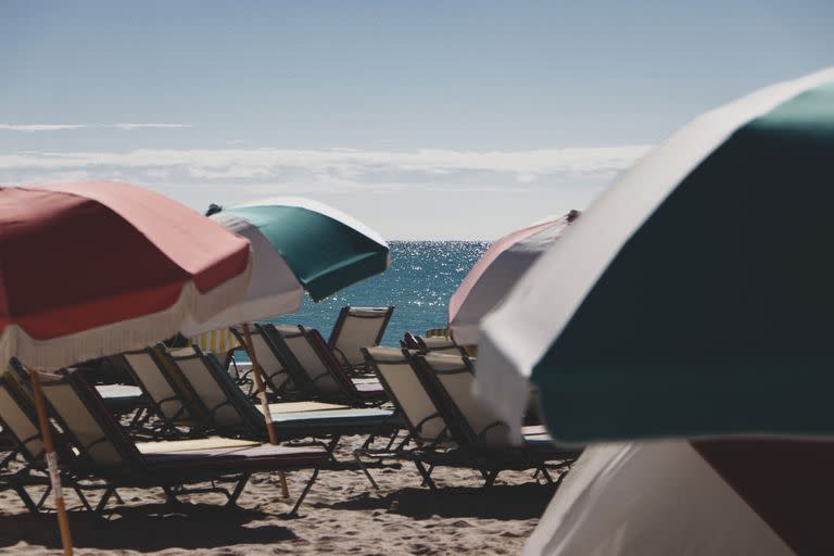 Las playas de Miami, con menos gente por el clima frío