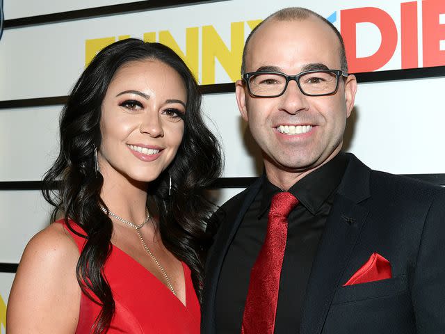 <p>Mike Coppola/Getty</p> Melyssa Davies and James Murray at the 'Impractical Jokers: The Movie' Premiere Screening and Party on February 18, 2020 in New York City