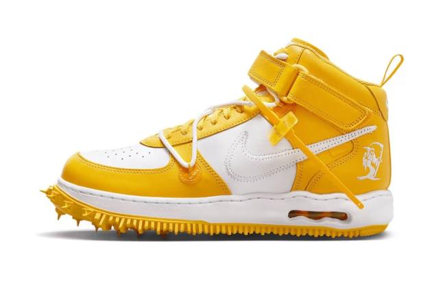 The Off-White™ x Nike Air Force 1 Mid SP Varsity Maize Gets