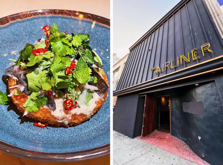 Lincoln Heights bar and former music venue The Airliner is open with a new focus on pan-Asian cuisine such as mushrooms, herbs and panang sauce over crispy rice.