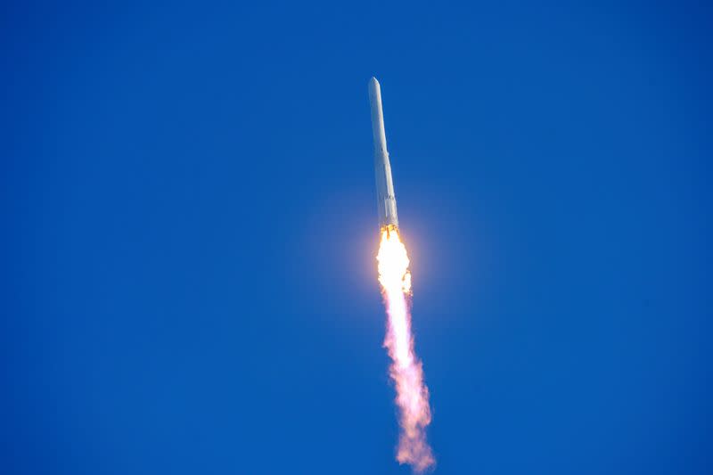 KSLV-II NURI rocket launches from its launch pad of the Naro Space Center in Goheung