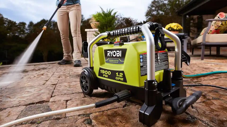 Ryobi 1900 PSI 1.2 GPM Cold Water Wheeled Electric Pressure Washer - The Home Depot