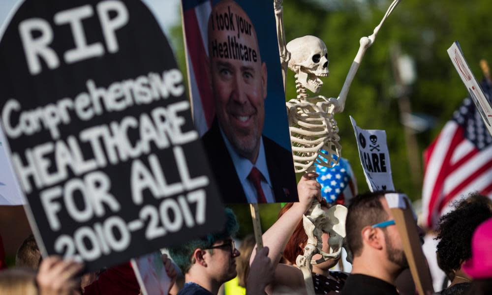 healthcare protest