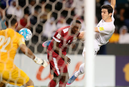 Football Soccer - Qatar v Iran - 2018 World Cup Qualifiers - Doha, Qatar - 23/3/17 - Iran's Sardar Azmoun in action. REUTERS/Ibraheem Al Omari