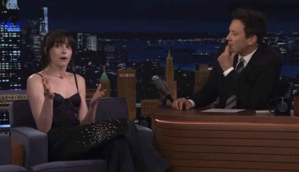 Anne Hathaway on "The Tonight Show with Jimmy Fallon"