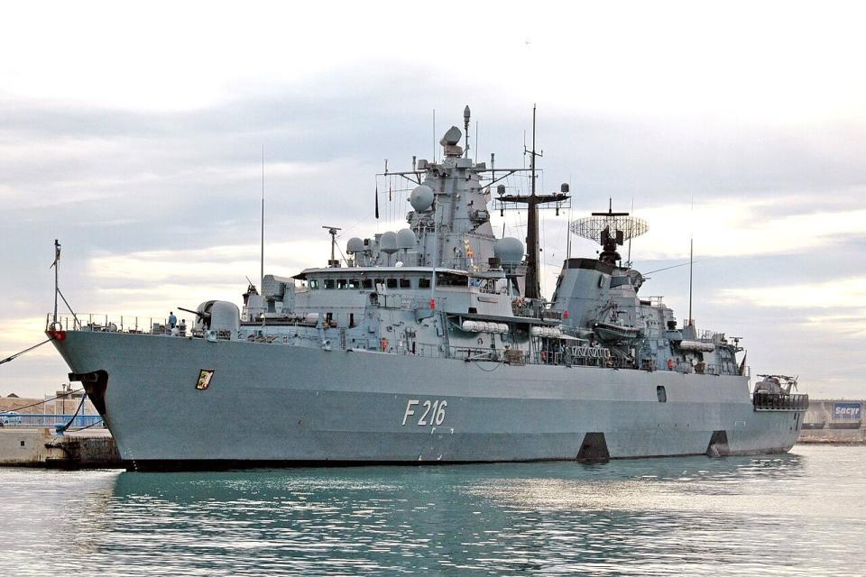 The German Navy's <em>Brandenburg</em> class frigate <em>Schleswig-Holstein</em>. <em>Eugenio Castillo Pert</em>