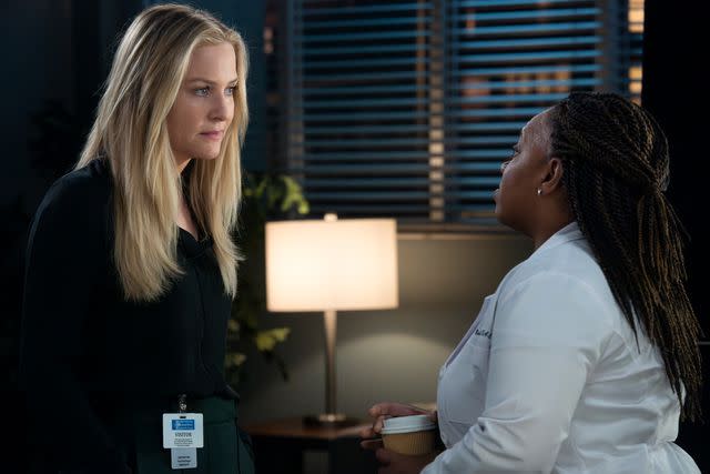 <p>Disney/Bonnie Osborne</p> From left: Jessica Capshaw and Chandra Wilson on "Grey's Anatomy"