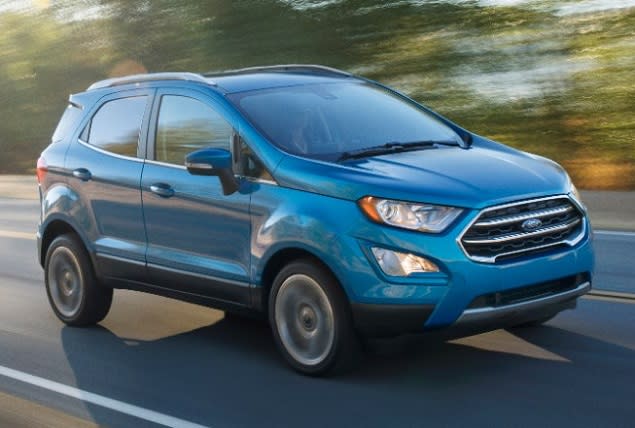 2018 Ford EcoSport front quarter right motion photo