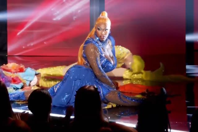 <p>MTV</p> Sapphira Cristál and Nymphia Wind lip-sync for the crown on 'RuPaul's Drag Race' season 16 finale