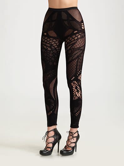 Alexander McQueen footless tights, $210