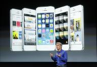 Craig Federighi, Senior VP of Software Engineering at Apple Inc speaks during Apple Inc's media event in Cupertino, California September 10, 2013. (REUTERS/Stephen Lam)