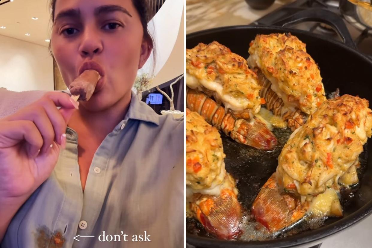 Chrissy Teigen Gets Back in the Kitchen