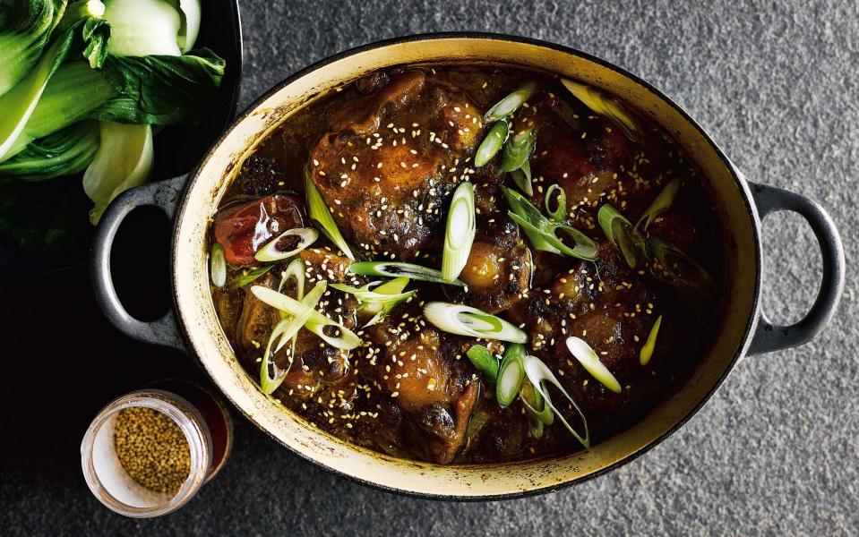 Braised oxtail with star anise and orange - Credit: Haraala Hamilton